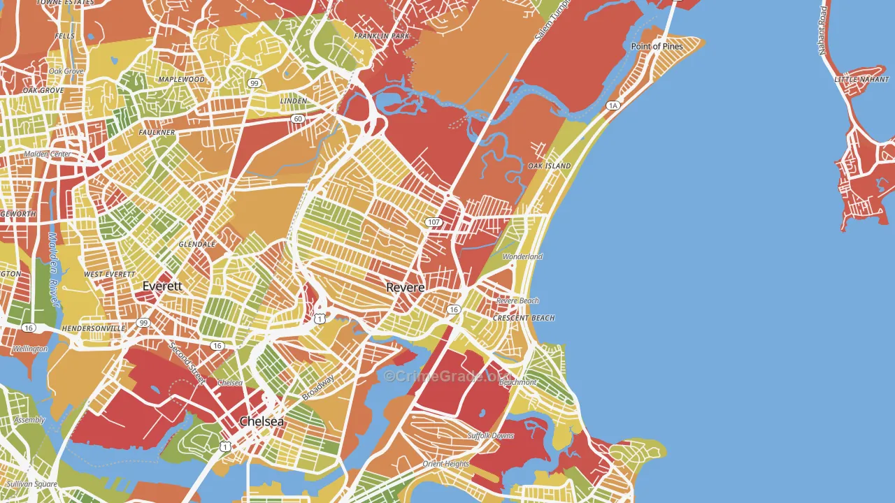 02151, MA Map of Drug-Related Crime Rates