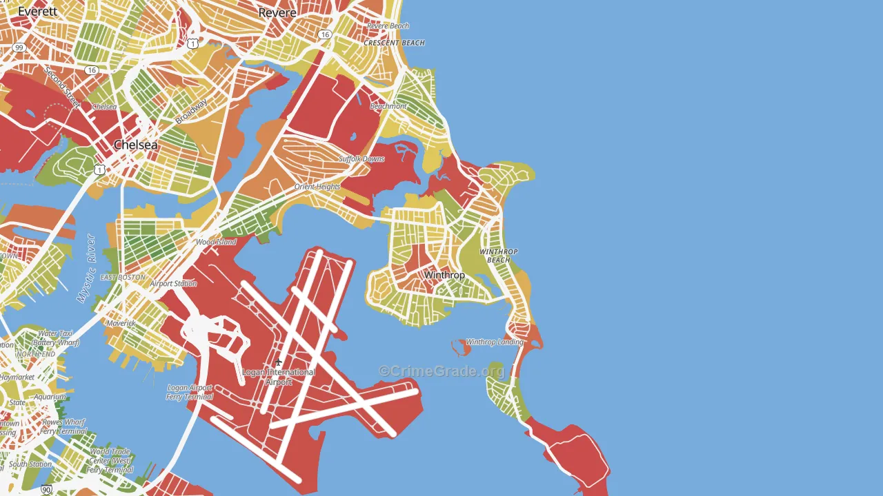 02152, MA Map of Drug-Related Crime Rates