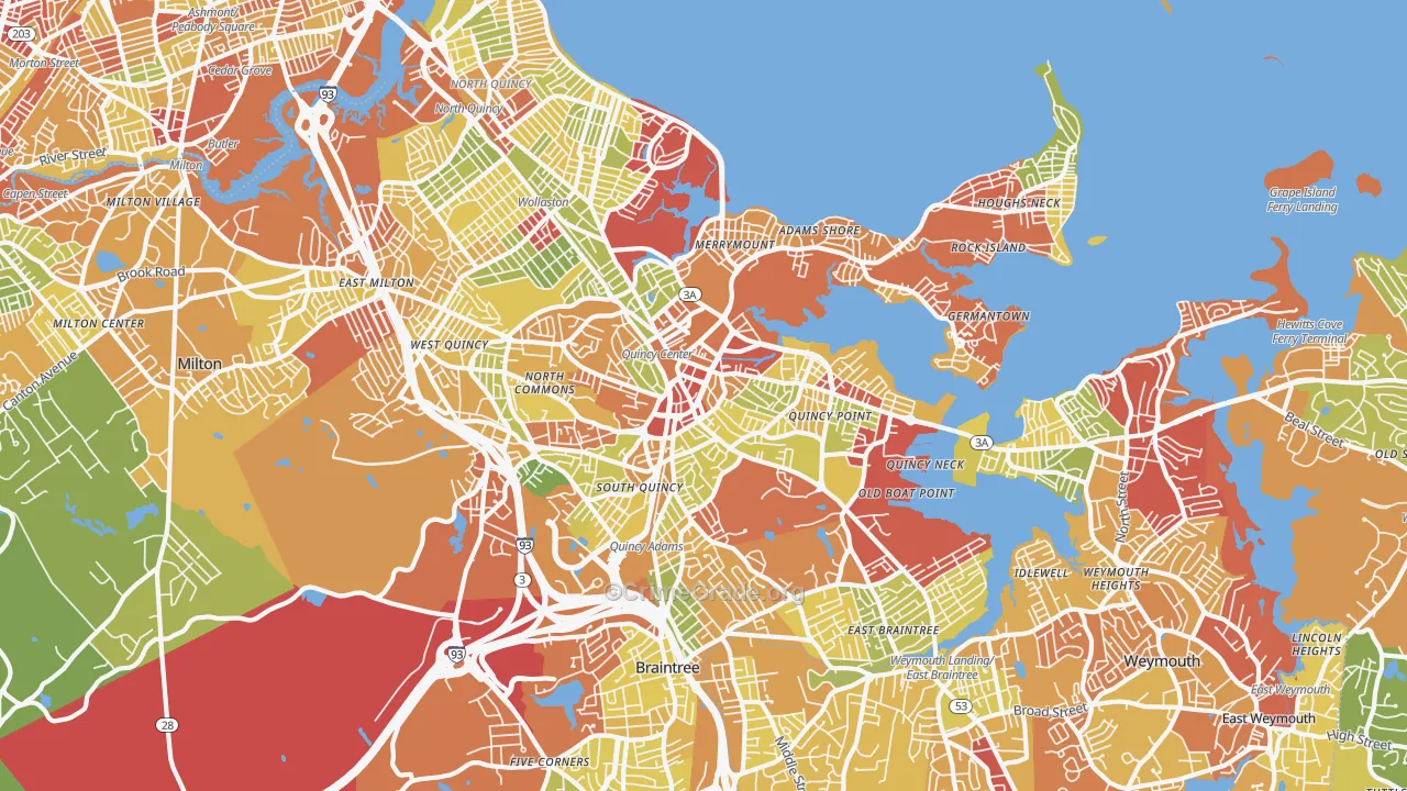 02169, MA Map of Drug-Related Crime Rates