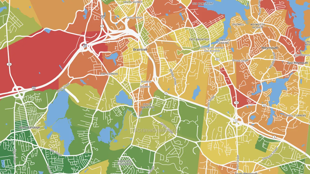 02184, MA Map of Drug-Related Crime Rates