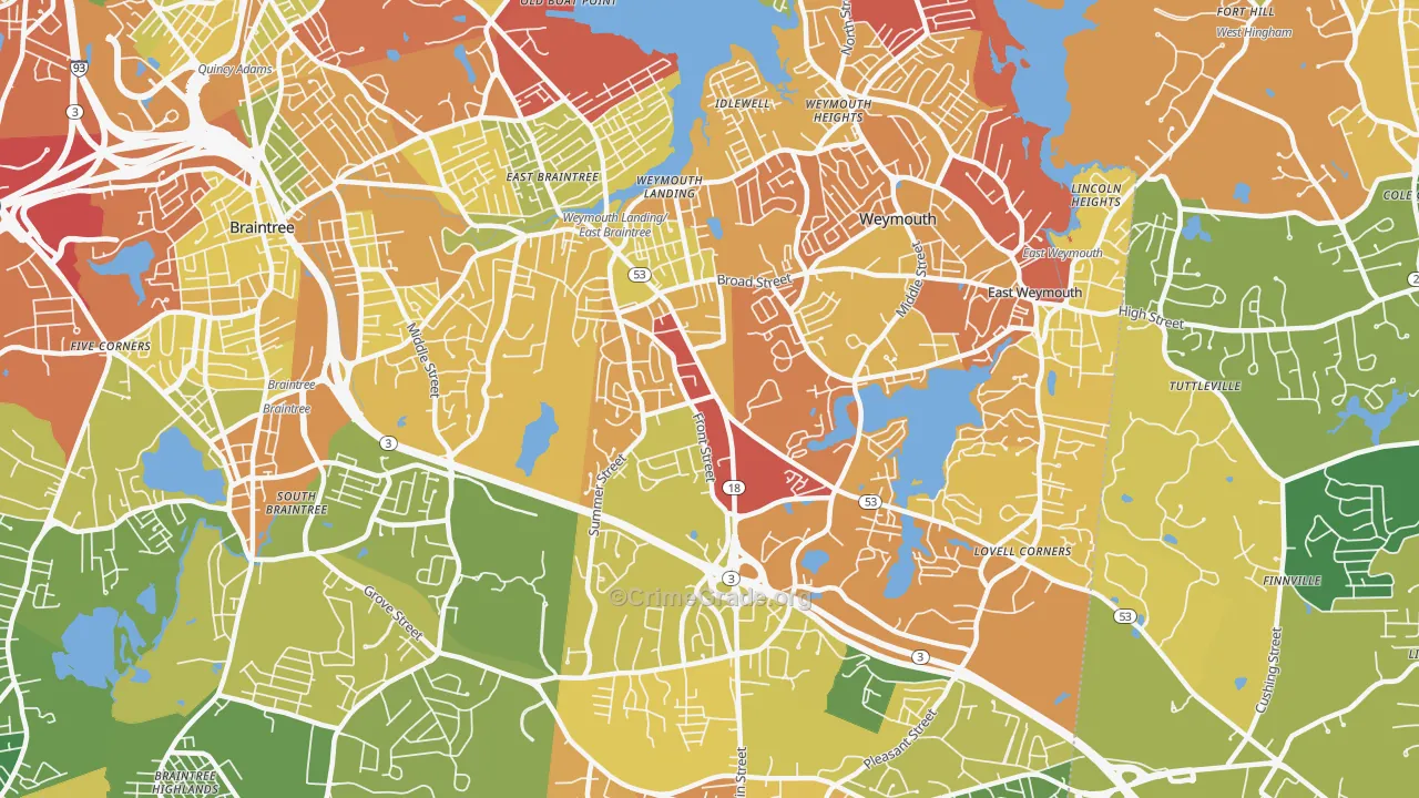 02188, MA Map of Drug-Related Crime Rates