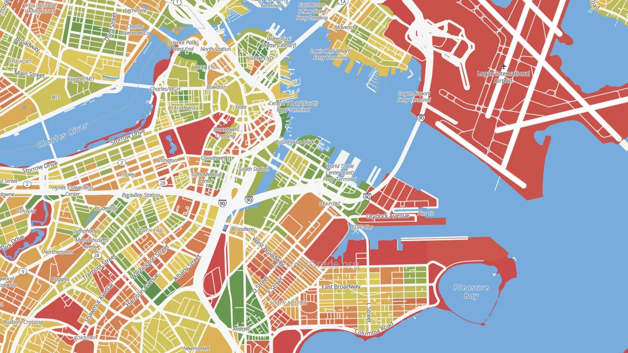 02210, MA Map of Drug-Related Crime Rates