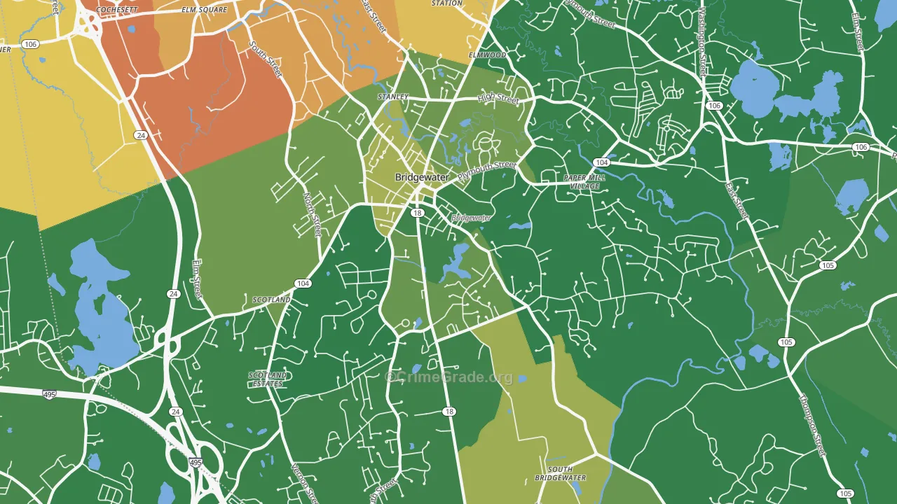 02324, MA Map of Drug-Related Crime Rates