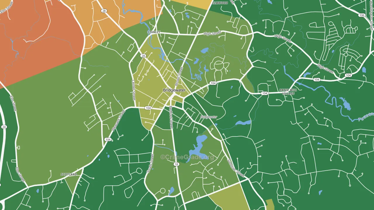 02325, MA Map of Drug-Related Crime Rates