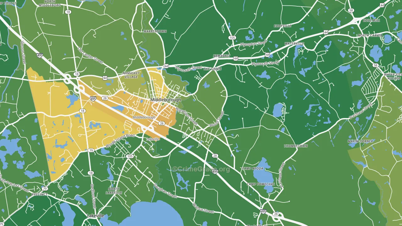 02346, MA Map of Drug-Related Crime Rates