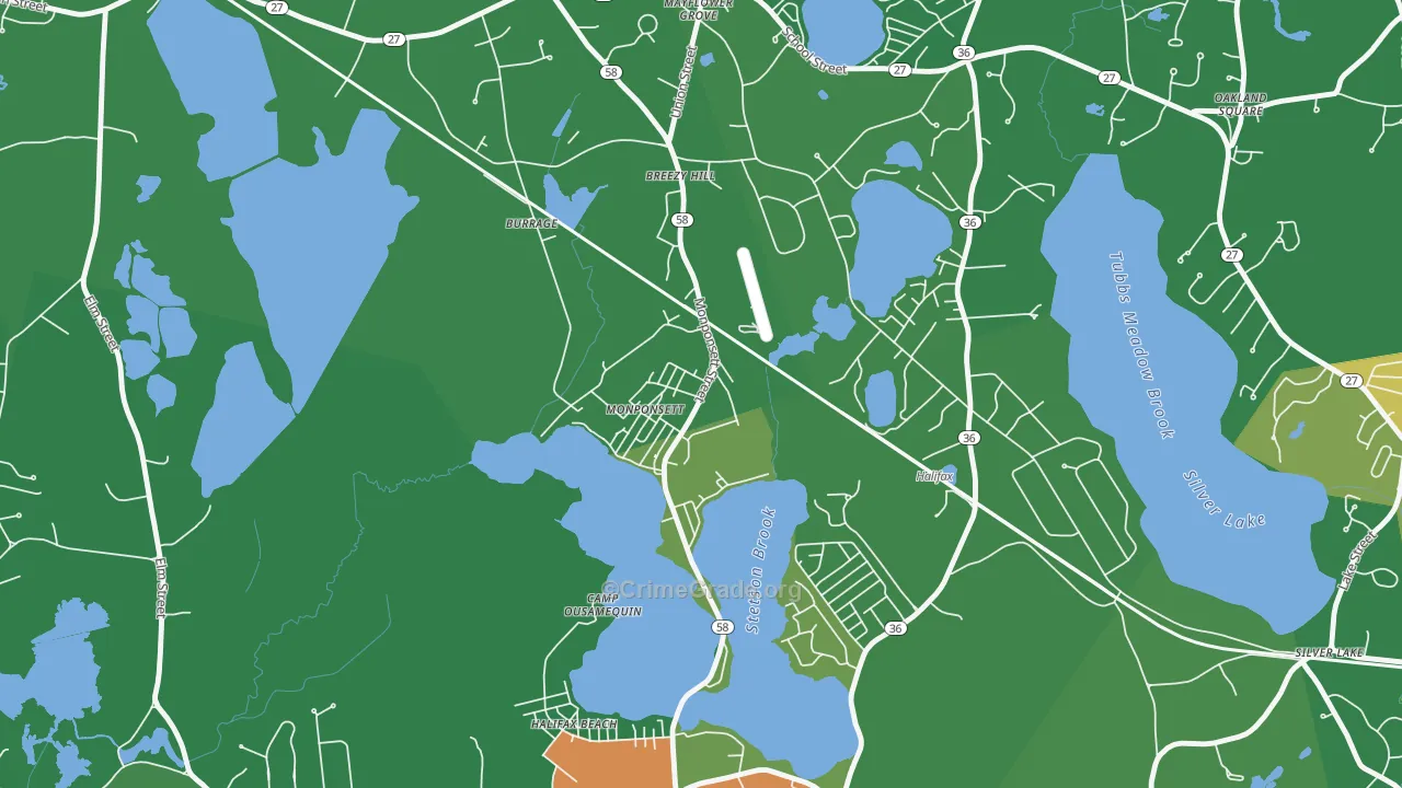 02350, MA Map of Drug-Related Crime Rates