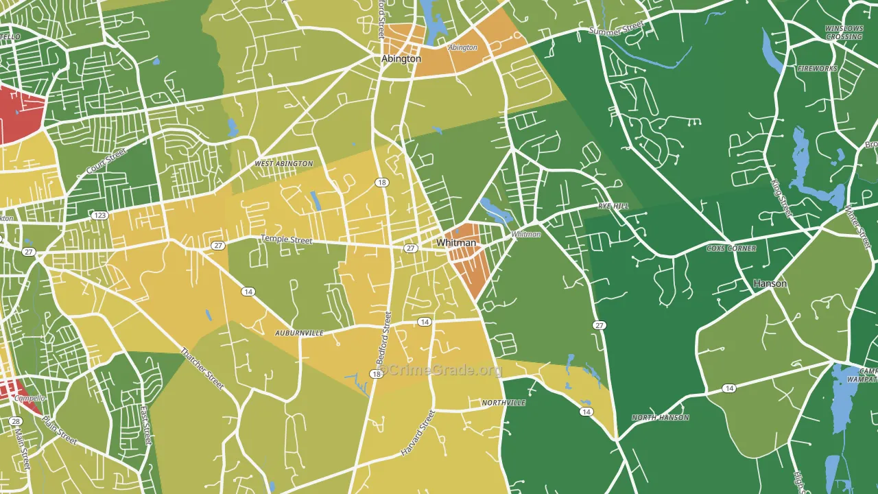 02382, MA Map of Drug-Related Crime Rates