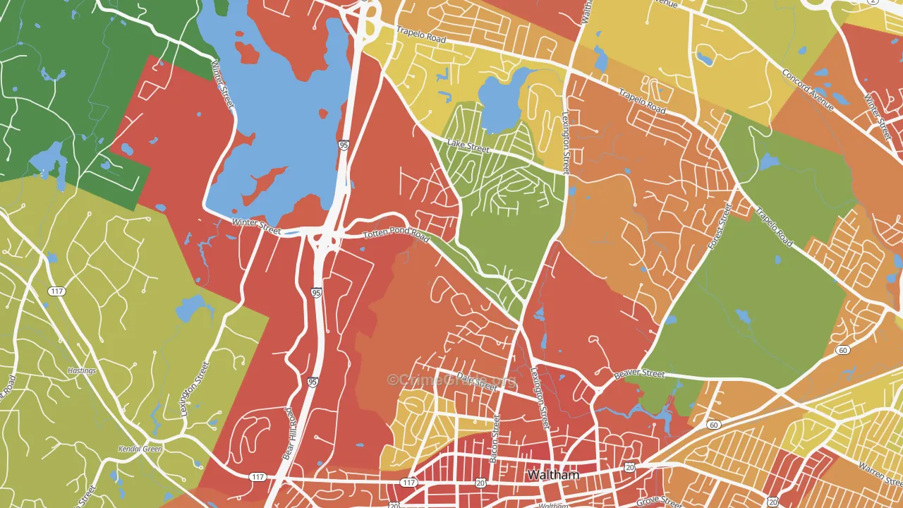 02451, MA Map of Drug-Related Crime Rates