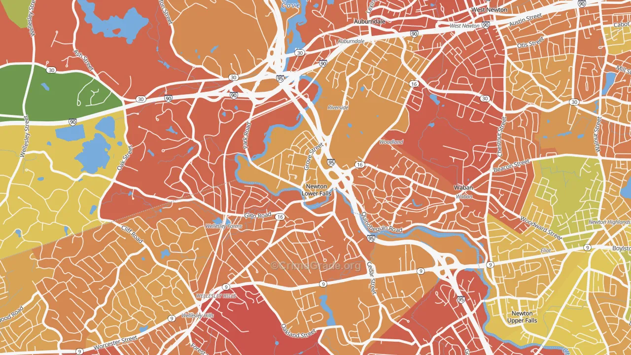 02462, MA Map of Drug-Related Crime Rates
