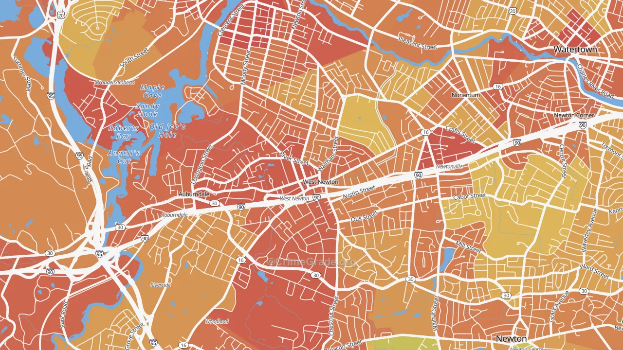 02465, MA Map of Drug-Related Crime Rates