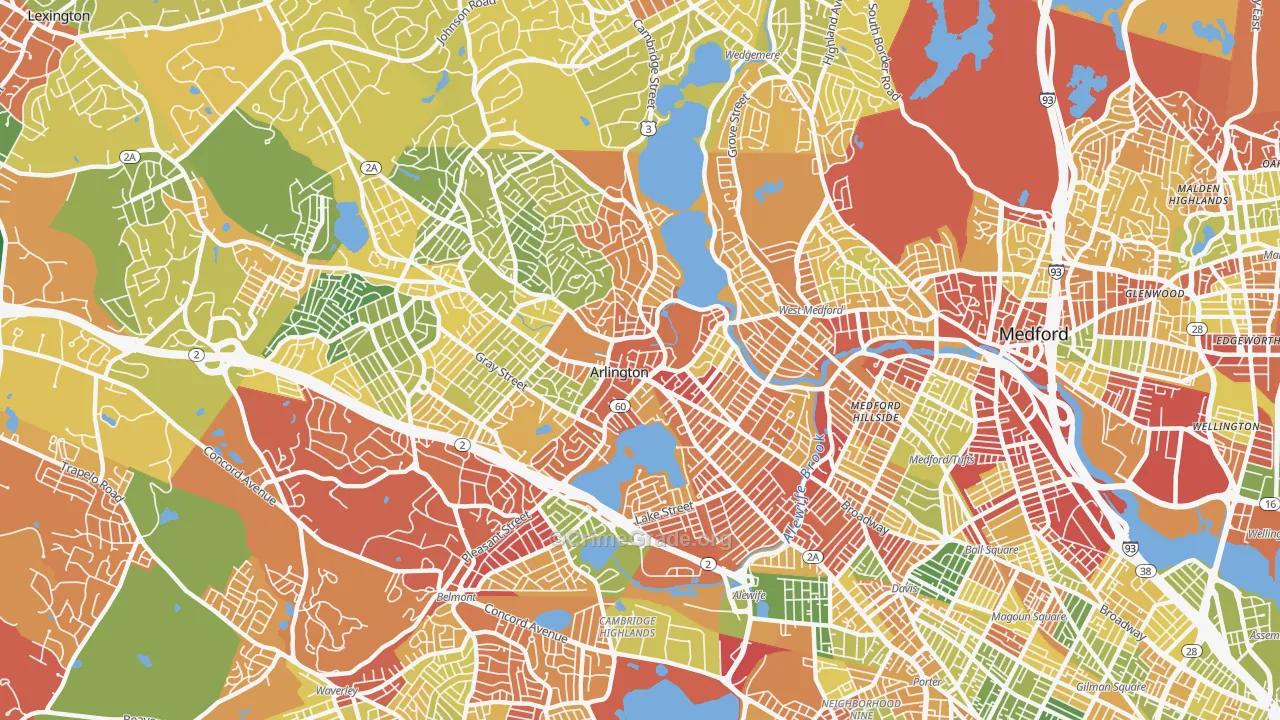 02474, MA Map of Drug-Related Crime Rates
