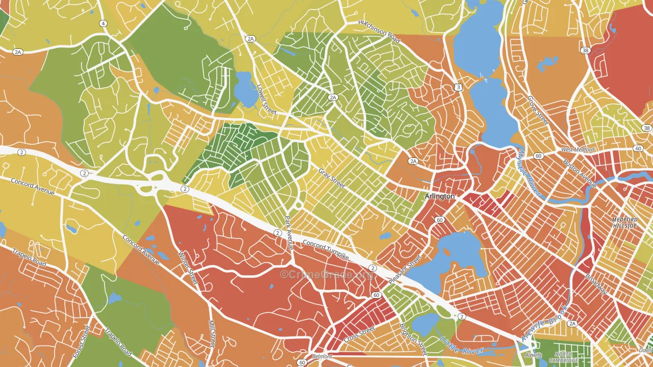 02476, MA Map of Drug-Related Crime Rates