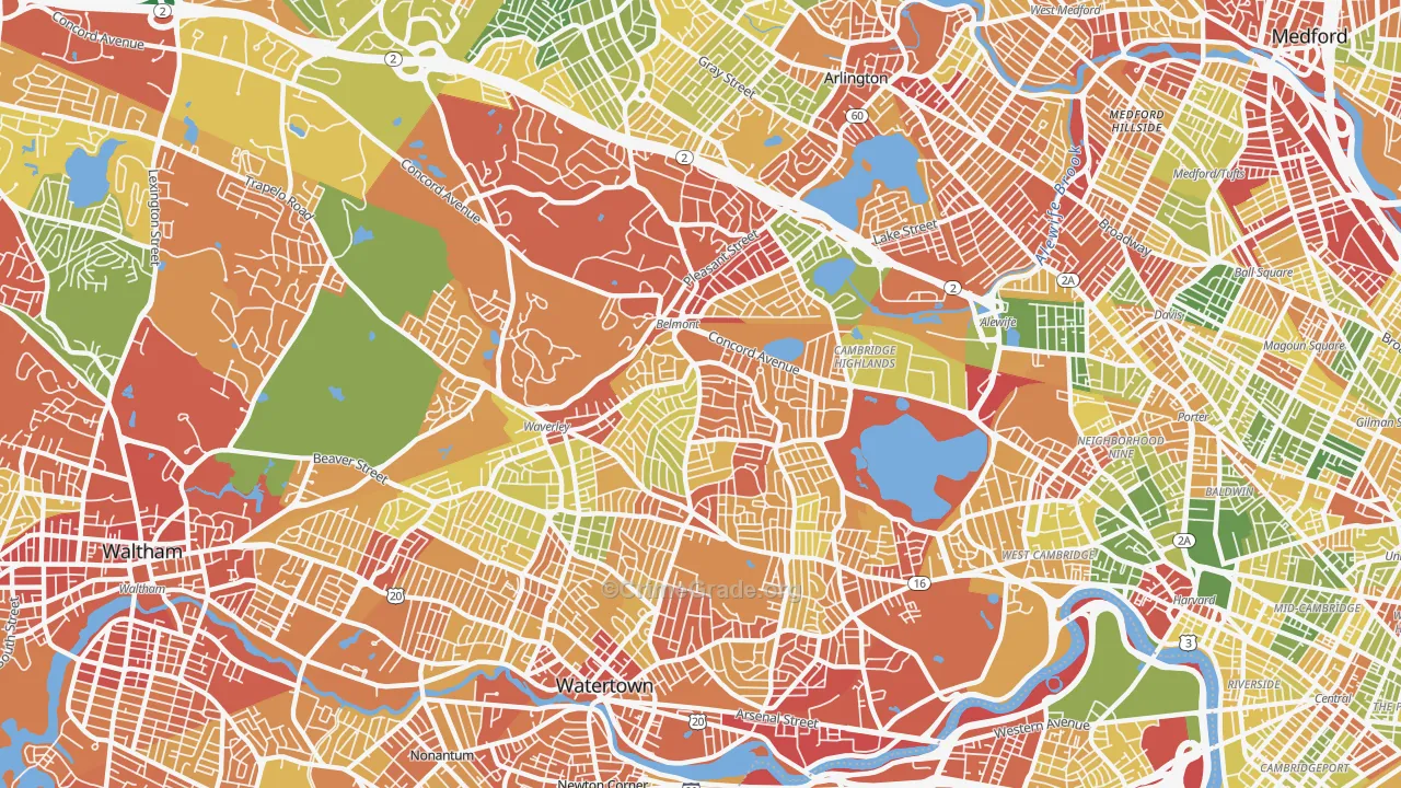 02478, MA Map of Drug-Related Crime Rates