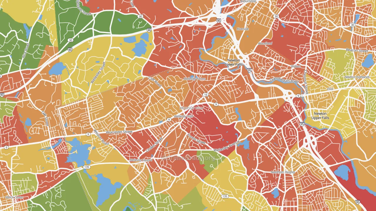 02481, MA Map of Drug-Related Crime Rates