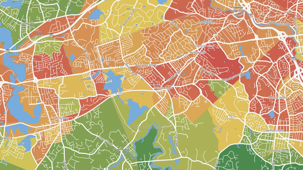 02482, MA Map of Drug-Related Crime Rates