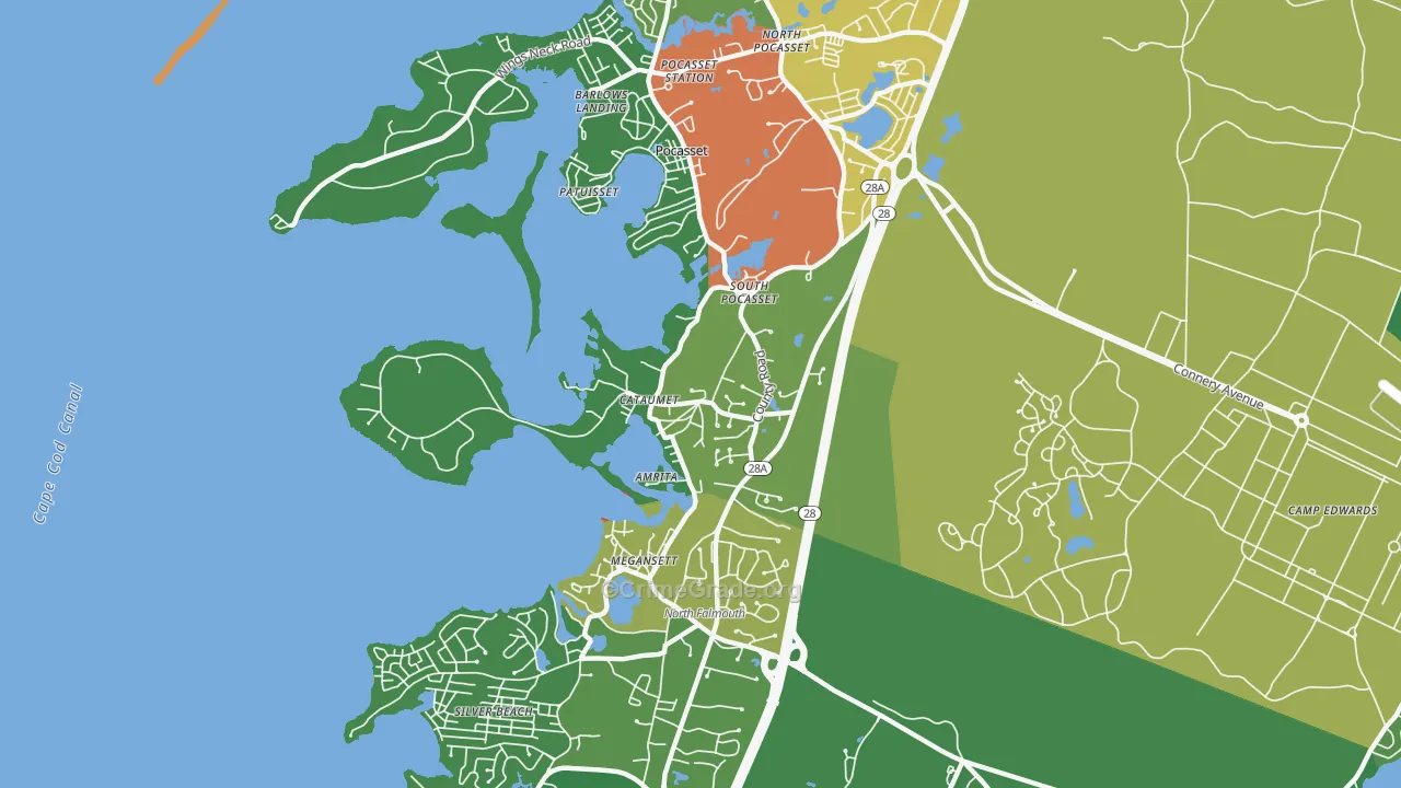 02534, MA Map of Drug-Related Crime Rates