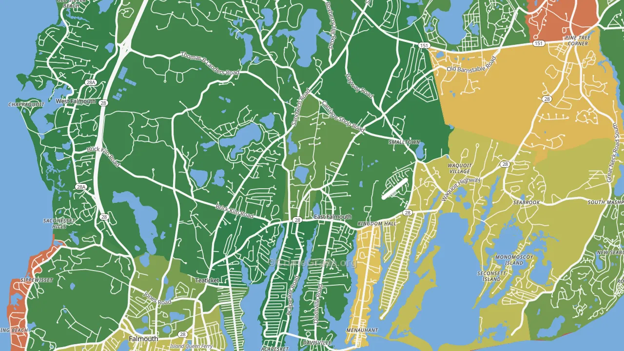 02536, MA Map of Drug-Related Crime Rates
