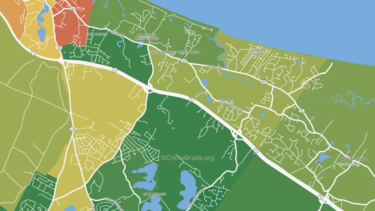 02537, MA Map of Drug-Related Crime Rates