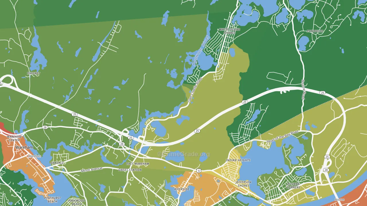 02538, MA Map of Drug-Related Crime Rates