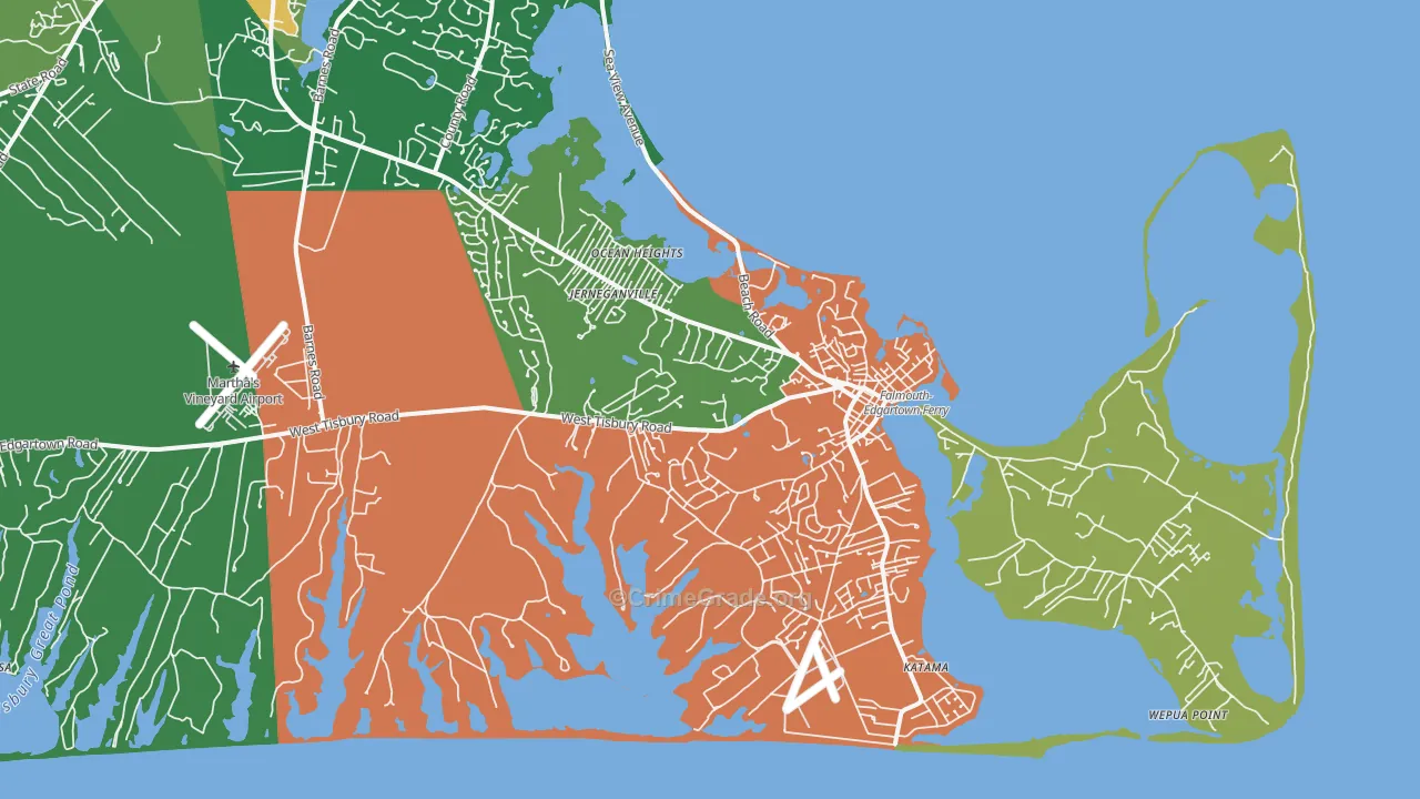02539, MA Map of Drug-Related Crime Rates