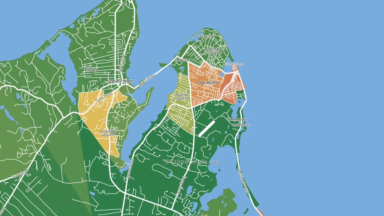 02557, MA Map of Drug-Related Crime Rates