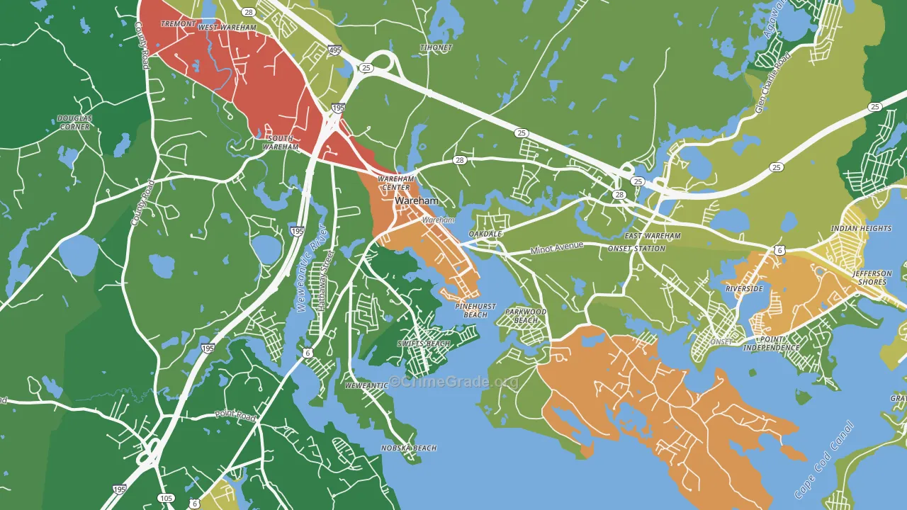 02571, MA Map of Drug-Related Crime Rates