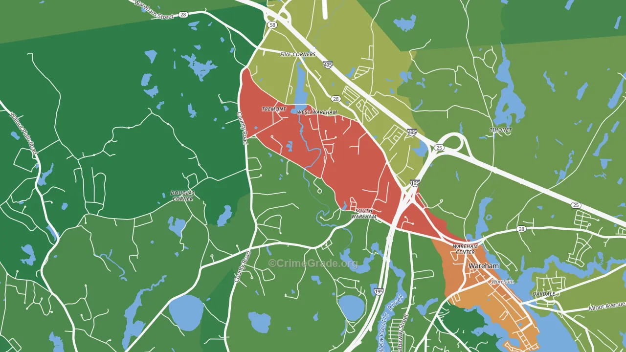 02576, MA Map of Drug-Related Crime Rates