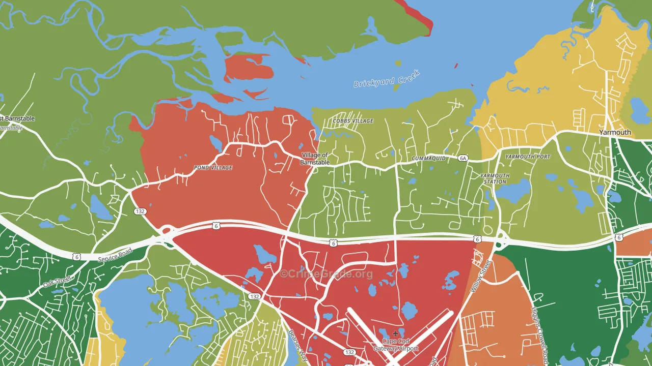 02630, MA Map of Drug-Related Crime Rates