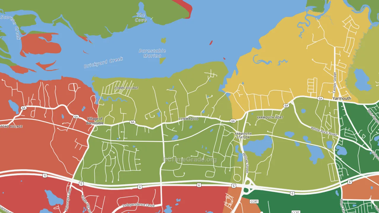 02637, MA Map of Drug-Related Crime Rates