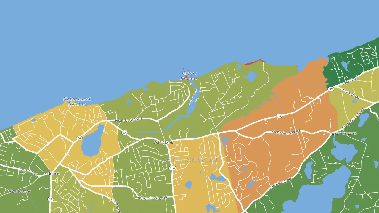 02641, MA Map of Drug-Related Crime Rates