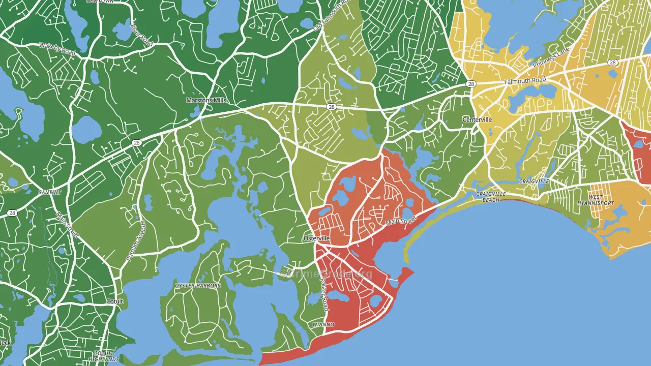 02655, MA Map of Drug-Related Crime Rates