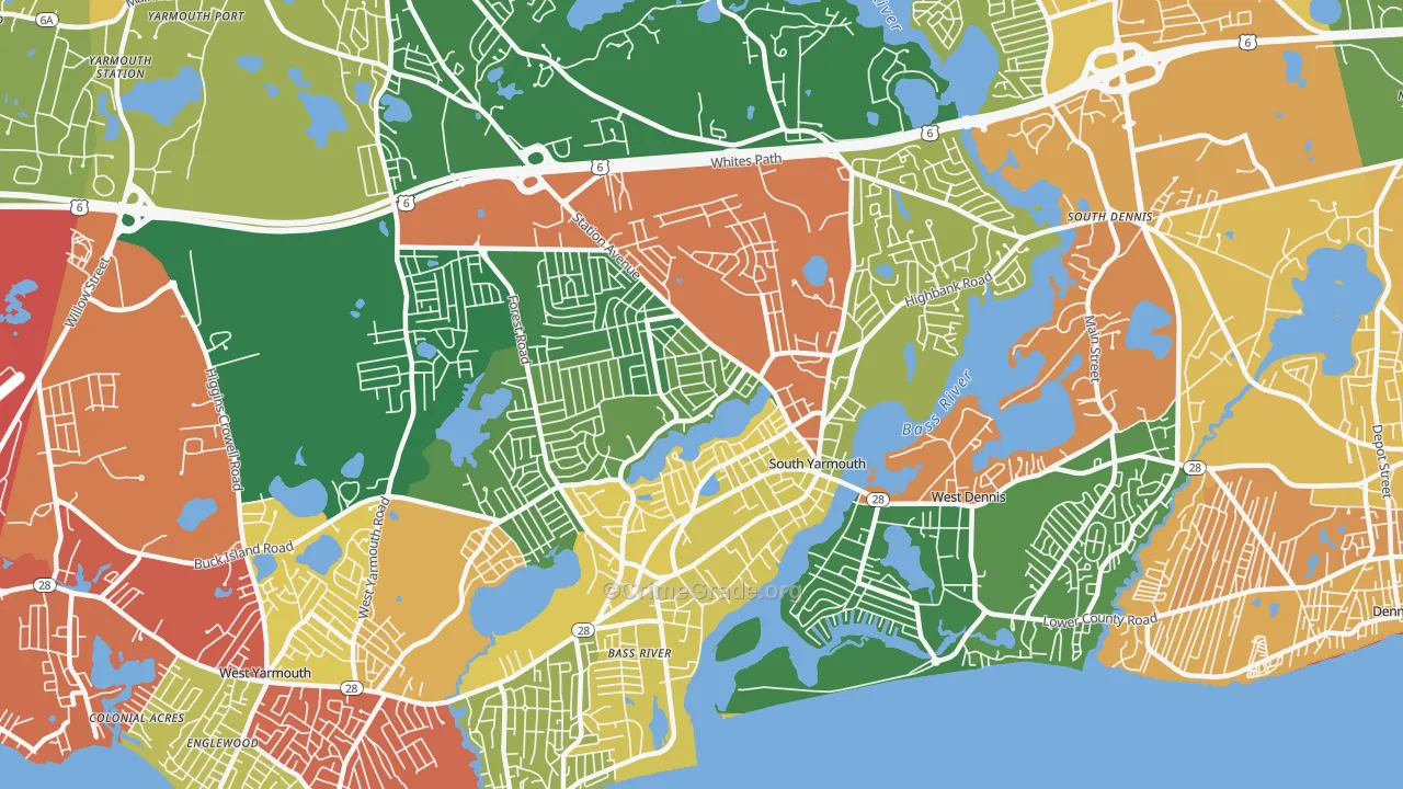 02664, MA Map of Drug-Related Crime Rates