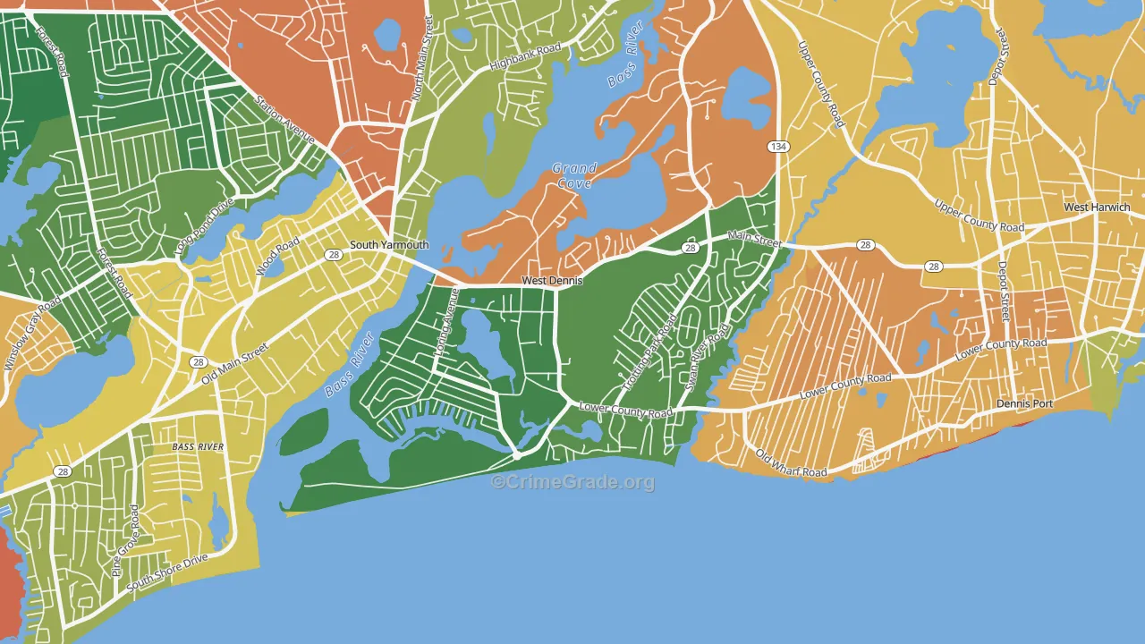 02670, MA Map of Drug-Related Crime Rates