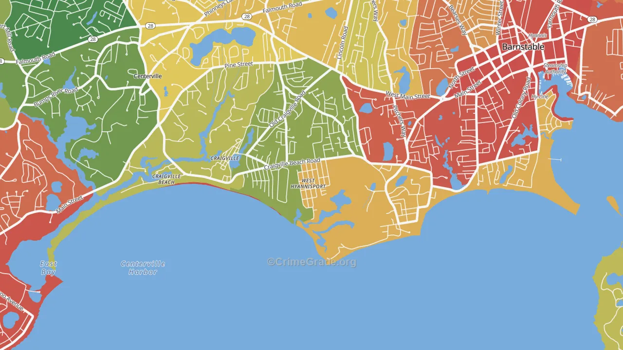 02672, MA Map of Drug-Related Crime Rates