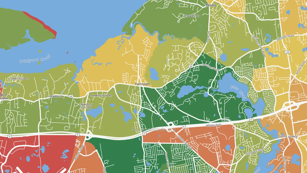 02675, MA Map of Drug-Related Crime Rates