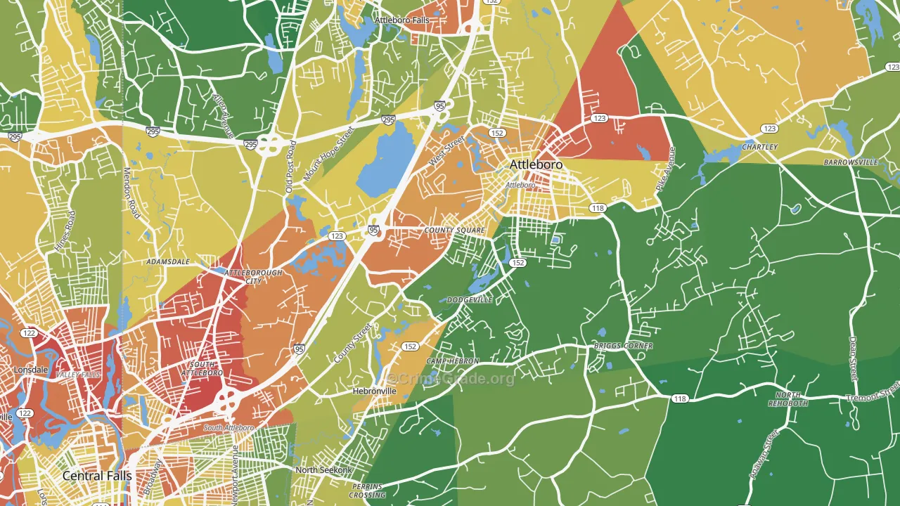 02703, MA Map of Drug-Related Crime Rates