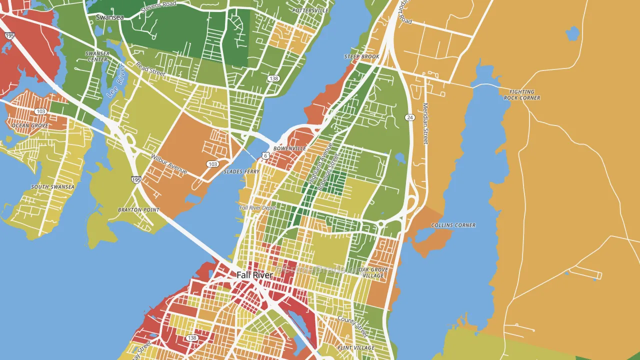 02720, MA Map of Drug-Related Crime Rates
