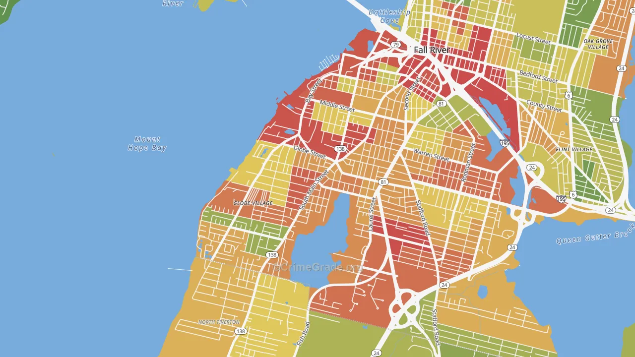 02724, MA Map of Drug-Related Crime Rates