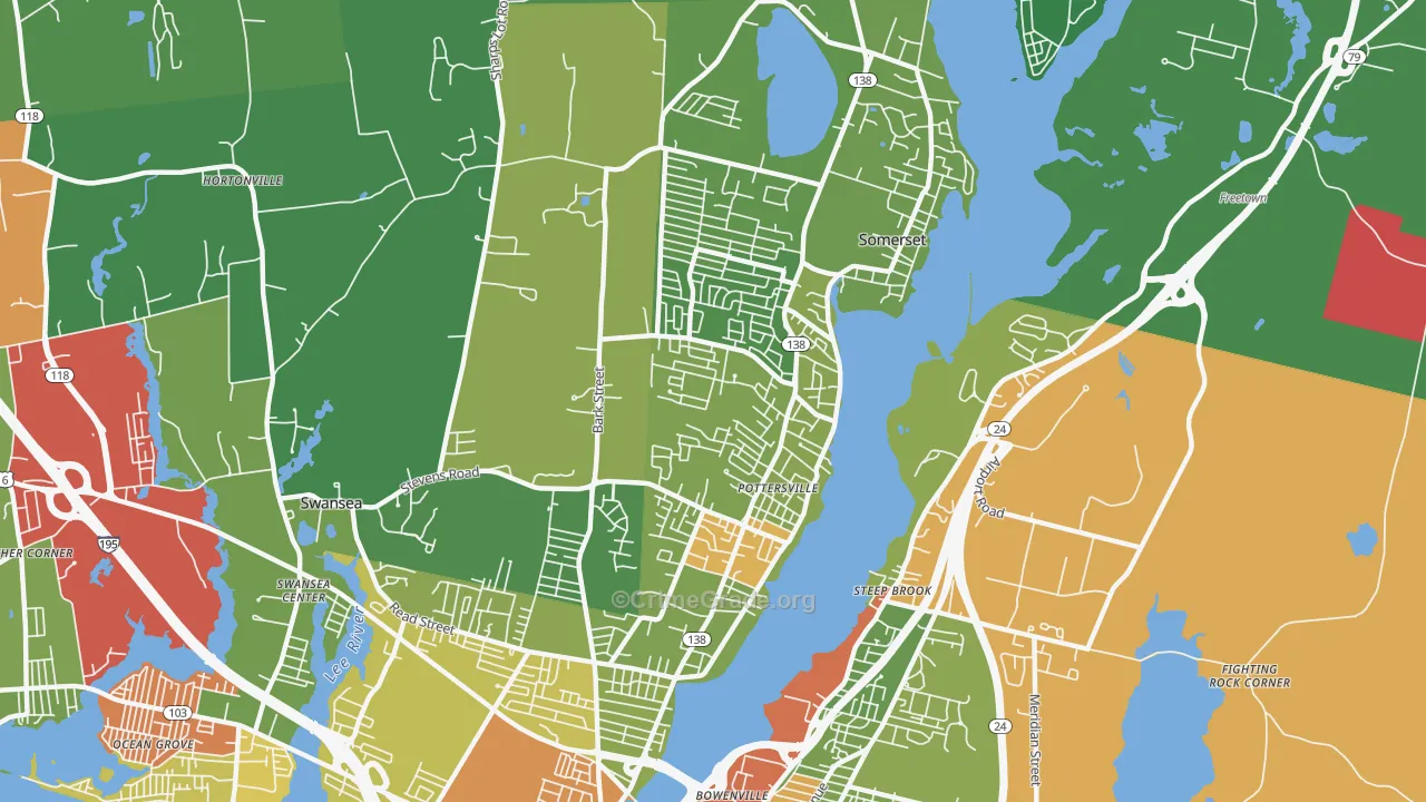 02726, MA Map of Drug-Related Crime Rates