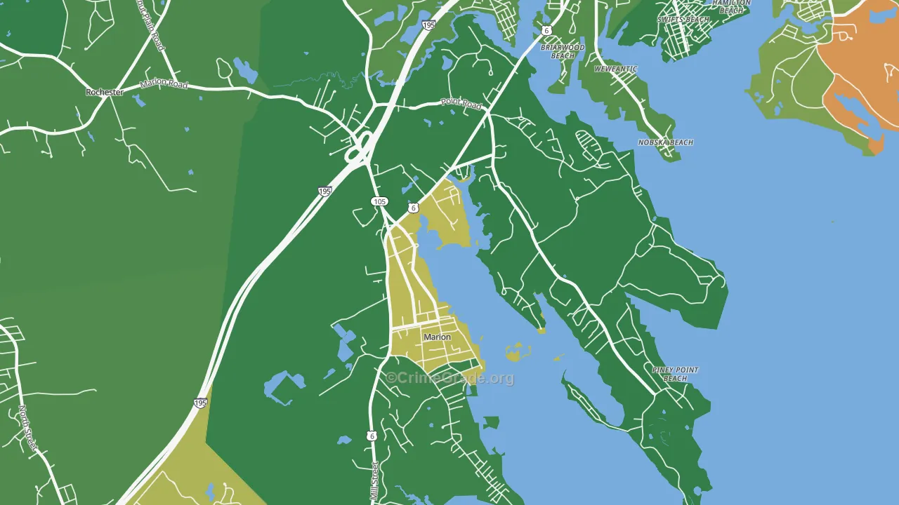 02738, MA Map of Drug-Related Crime Rates