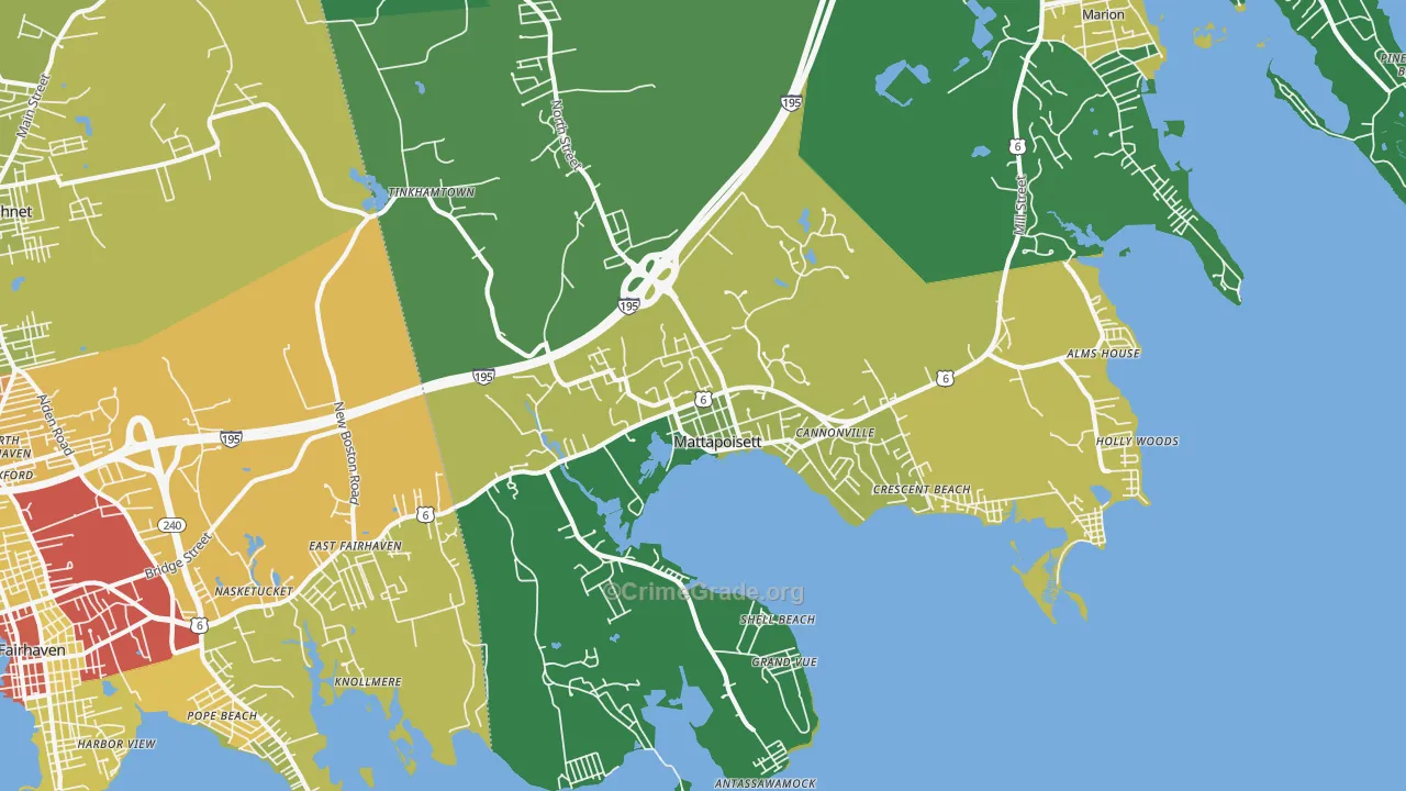 02739, MA Map of Drug-Related Crime Rates