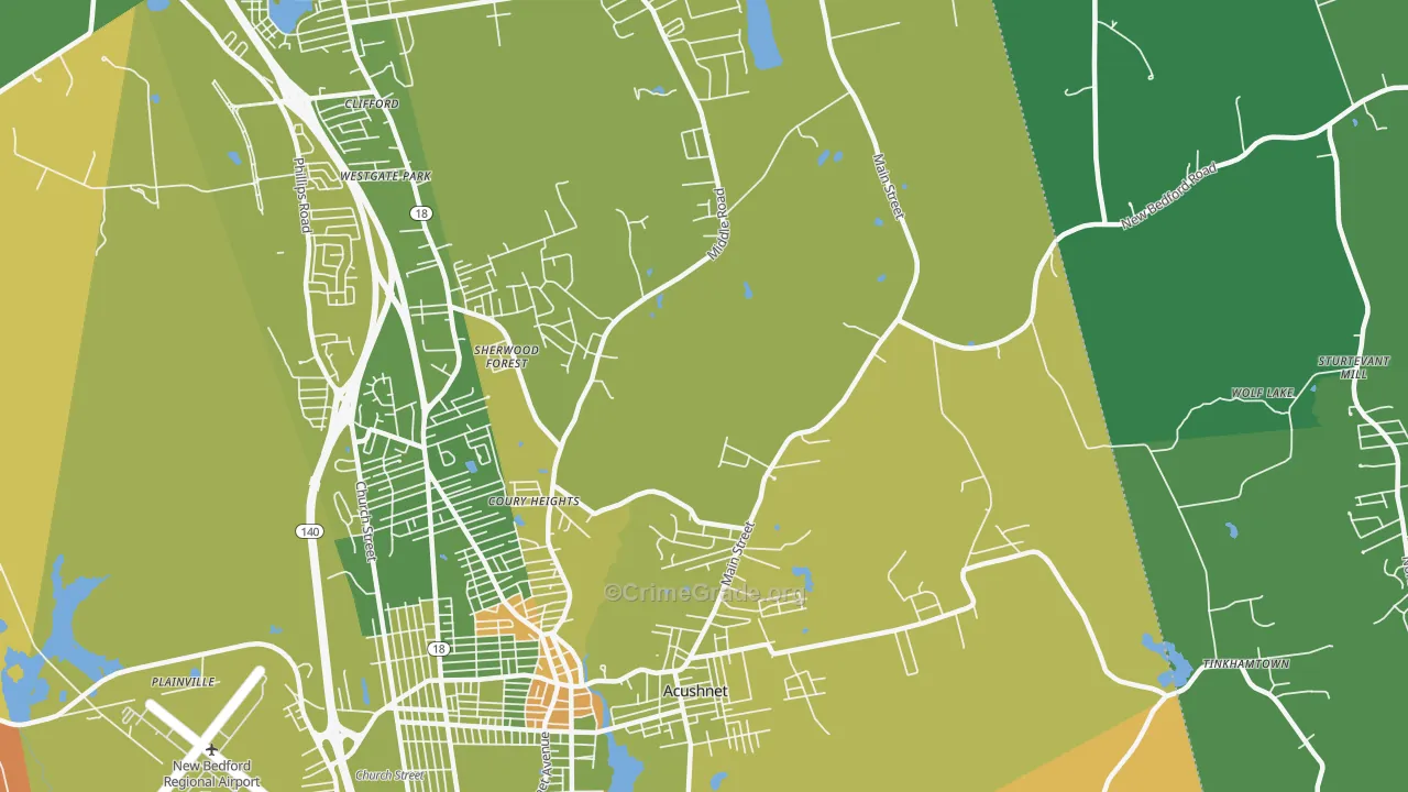 02743, MA Map of Drug-Related Crime Rates