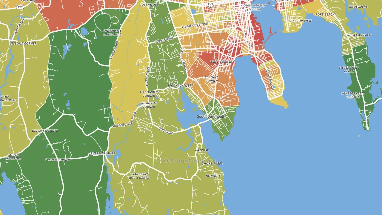 02748, MA Map of Drug-Related Crime Rates