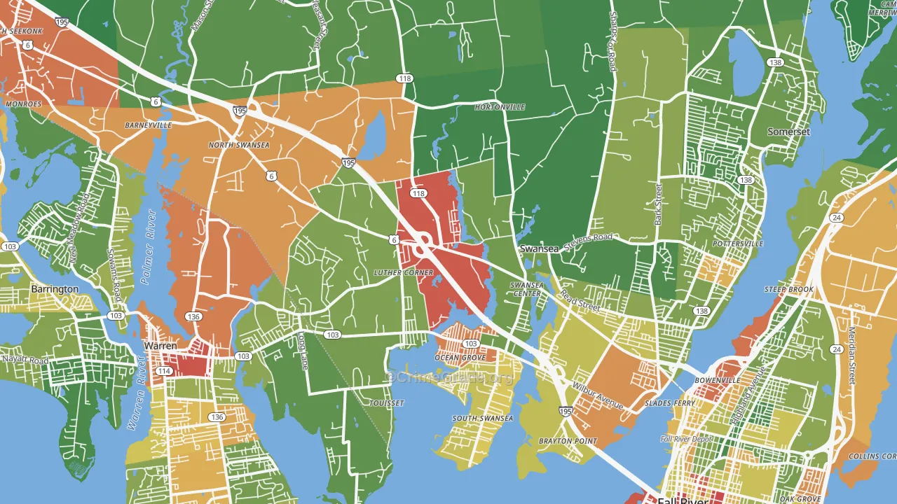 02777, MA Map of Drug-Related Crime Rates