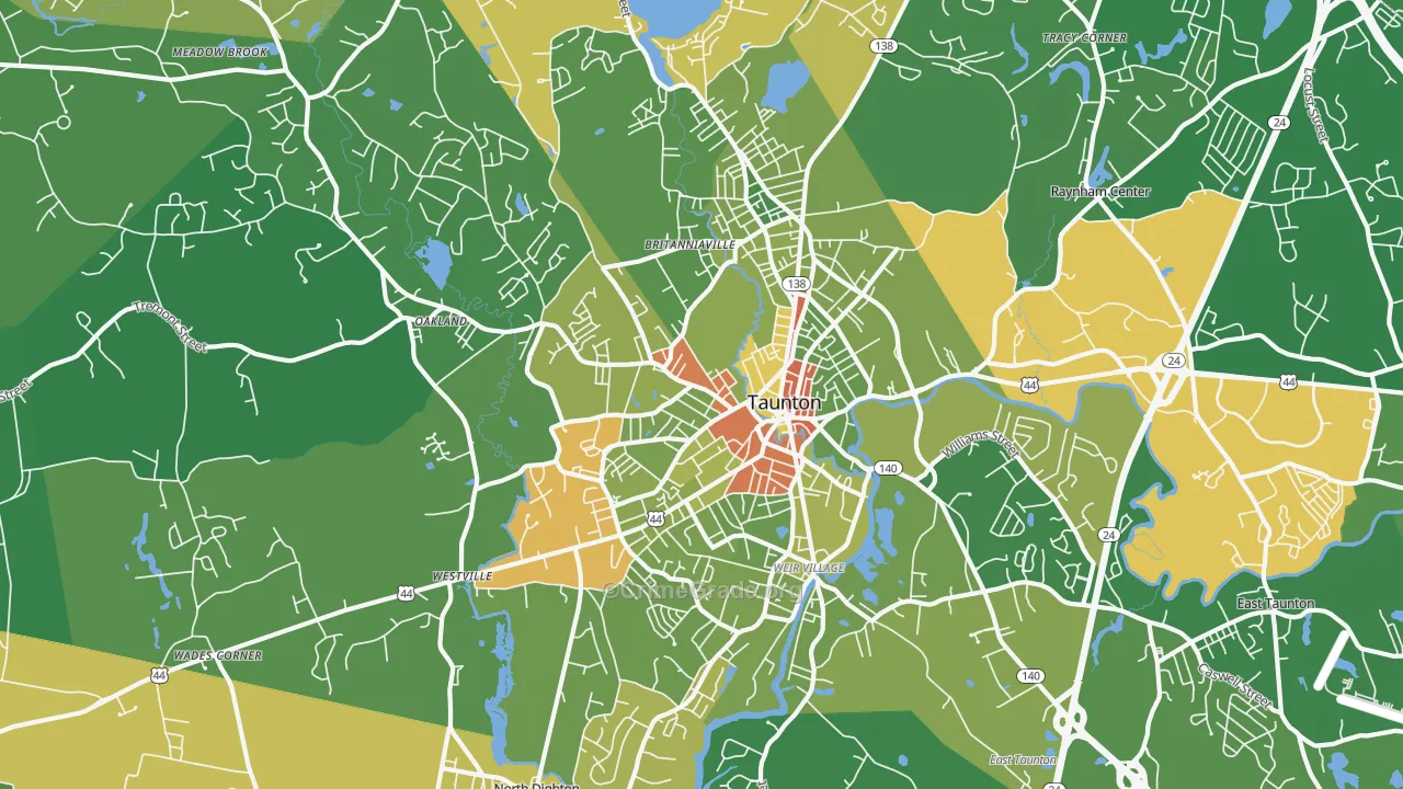02780, MA Map of Drug-Related Crime Rates