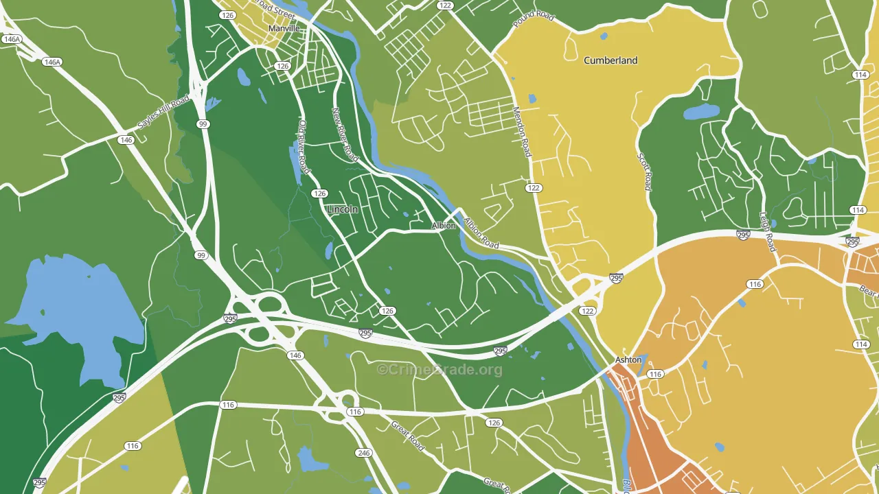 02802, RI Map of Drug-Related Crime Rates