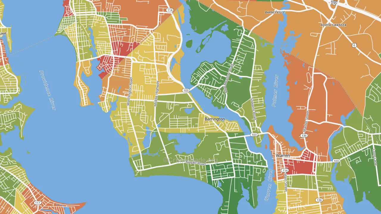 02806, RI Map of Drug-Related Crime Rates