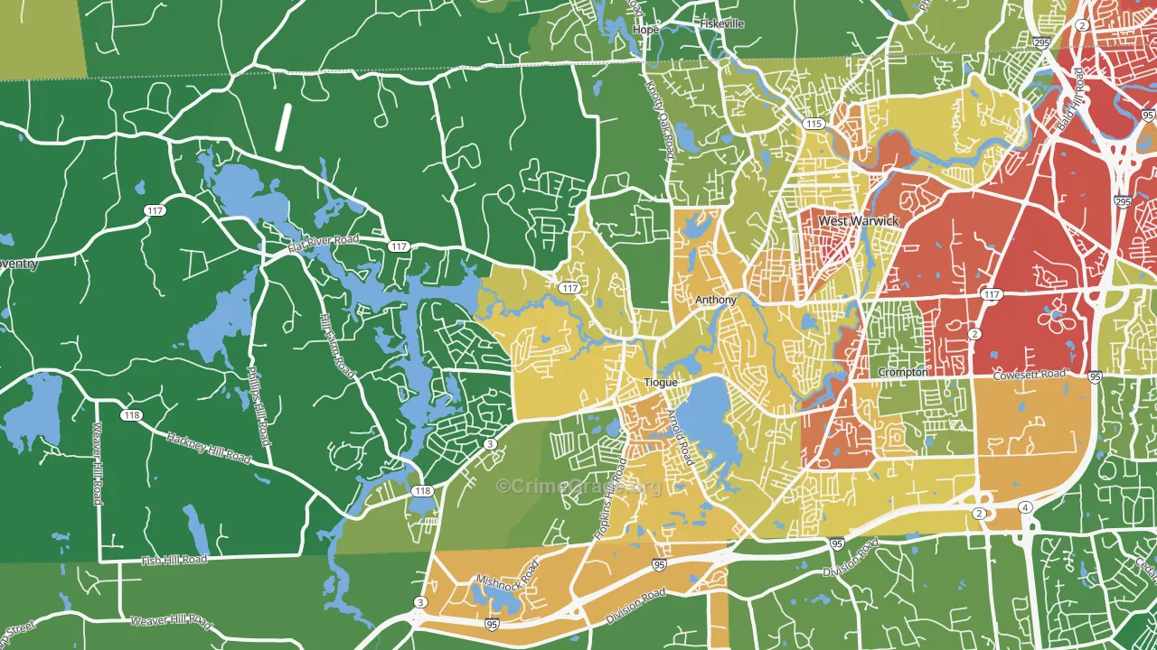 02816, RI Map of Drug-Related Crime Rates