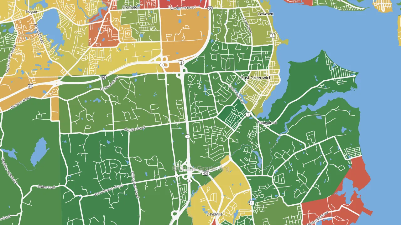 02818, RI Map of Drug-Related Crime Rates
