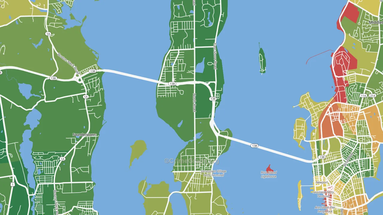 02835, RI Map of Drug-Related Crime Rates